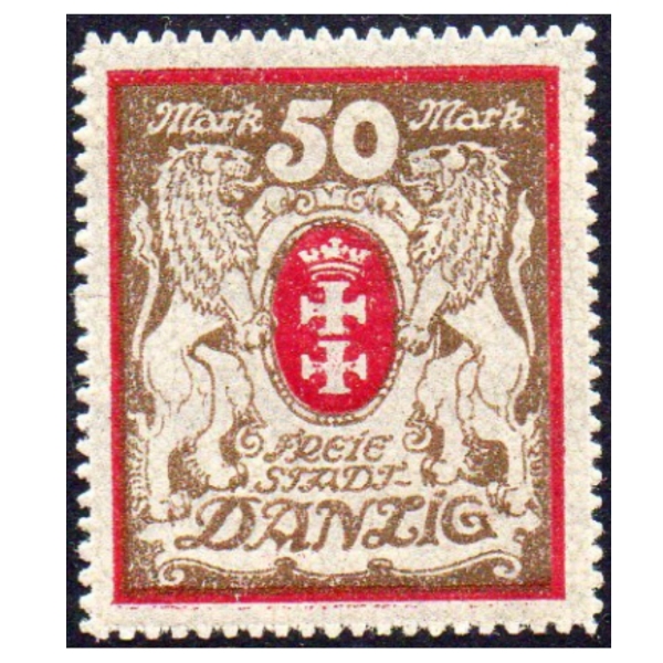 WMG 1921 Fi. 94Sb ** Wydanie obiegowe odmiana karminowa