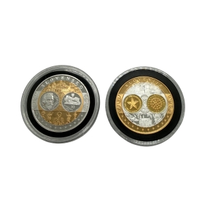 Medal okolicznościowy pamiątka wspólnej waluty krajów strefy EURO Słowacja