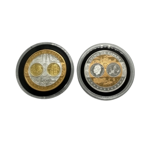 Medal okolicznościowy pamiątka wspólnej waluty krajów strefy EURO Hiszpania