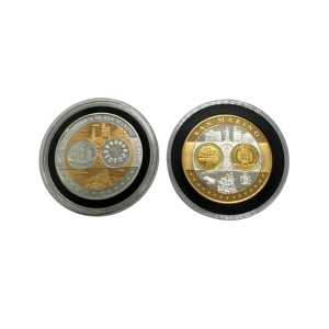 Medal okolicznościowy pamiątka wspólnej waluty krajów strefy EURO San Marino