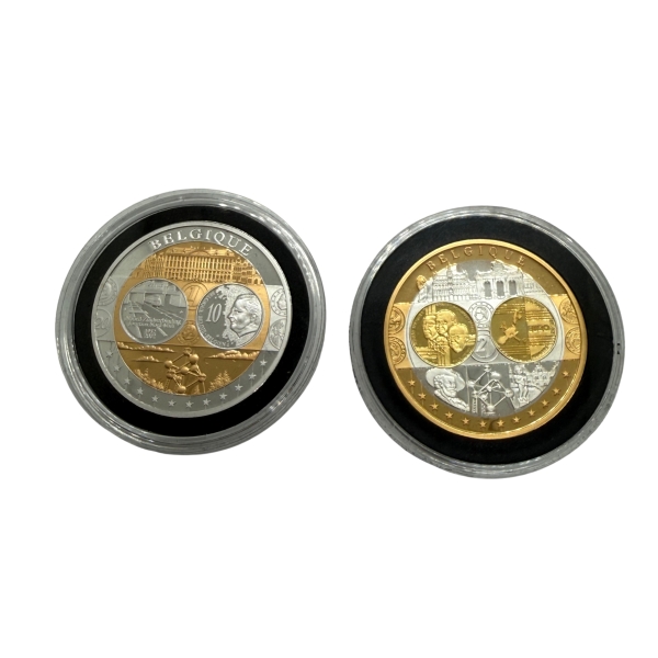Medal okolicznościowy pamiątka wspólnej waluty krajów strefy EURO Belgia