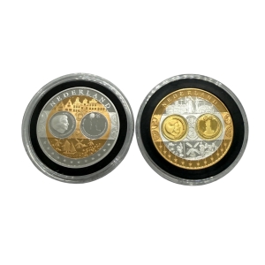 Medal okolicznościowy pamiątka wspólnej waluty krajów strefy EURO Holandia