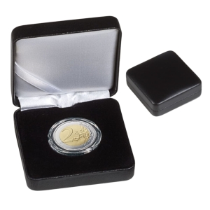 Pudełko Nobile 34 na monetę fi. 27-28 mm w kapslu – eleganckie etui 