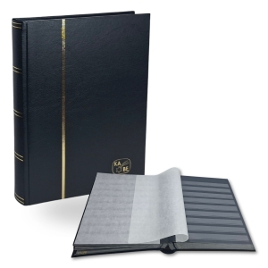 Klaser na znaczki KABE 60 stron czarny - Leuchtturm - czarne karty Klasyczny