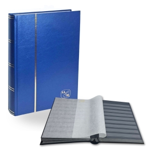 Klaser na znaczki KABE 60 stron niebieski czarne karty - trwały