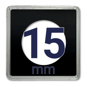 Kapsel na monetę QUADRUM 15 mm - 1 szt. Leuchtturm