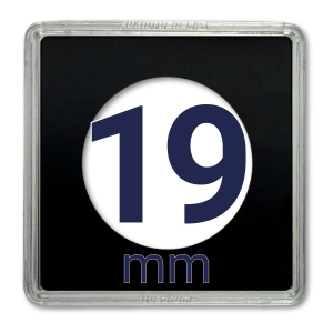 Kapsel na monetę QUADRUM 19 mm - 1 szt. Leuchtturm