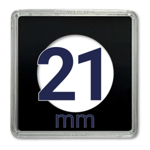 Kapsel na monetę QUADRUM 21 mm - 1 szt. Leuchtturm
