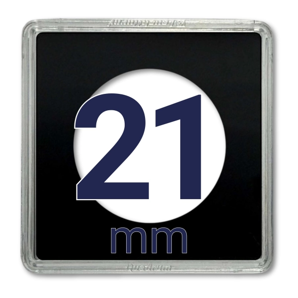 Kapsel na monetę QUADRUM 21 mm - 1 szt. Leuchtturm
