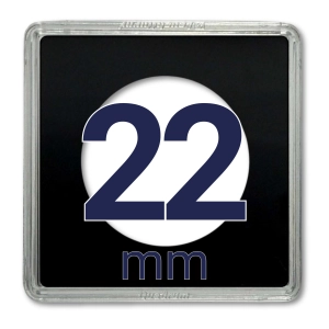 Kapsel na monetę QUADRUM 22 mm - 1 szt. Leuchtturm