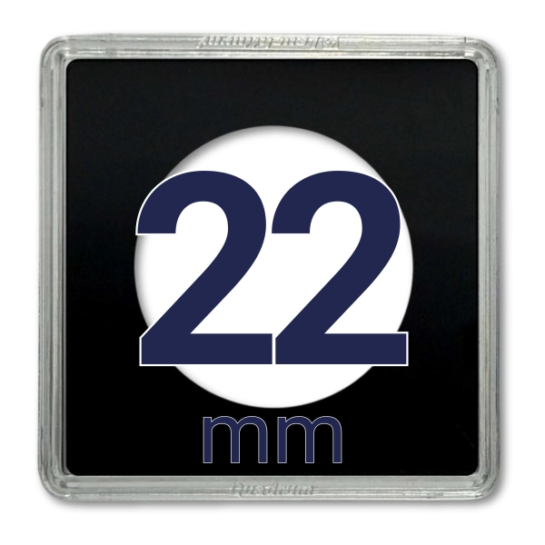 Kapsel na monetę QUADRUM 22 mm - 1 szt. Leuchtturm