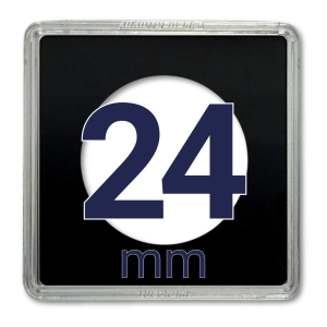 Kapsel na monetę QUADRUM 24 mm - 1 szt. Leuchtturm