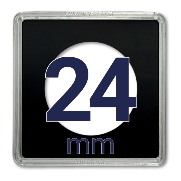 Kapsel na monetę QUADRUM 24 mm - 1 szt. Leuchtturm