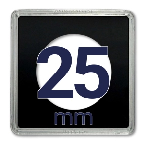 Kapsel na monetę QUADRUM 25 mm - 1 szt. Leuchtturm