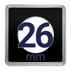 Kapsel na monetę QUADRUM 26 mm - 1 szt. Leuchtturm