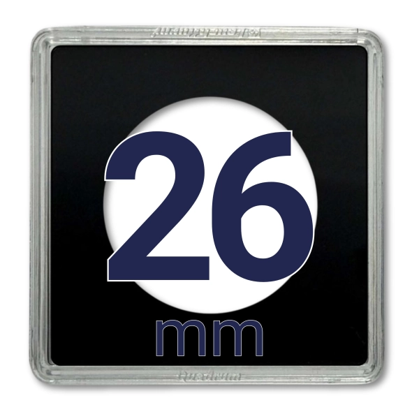 Kapsel na monetę QUADRUM 26 mm - 1 szt. Leuchtturm