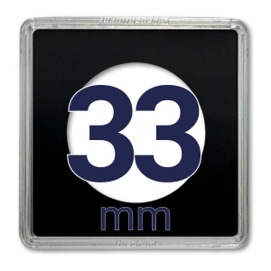 Kapsel na monetę QUADRUM 33 mm - 1 szt. Leuchtturm