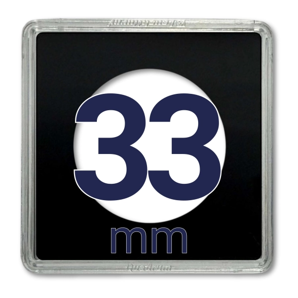 Kapsel na monetę QUADRUM 33 mm - 1 szt. Leuchtturm