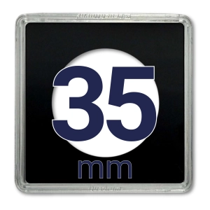 Kapsel na monetę QUADRUM 35 mm - 1 szt. Leuchtturm