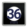 Kapsel na monetę QUADRUM 36 mm - 1 szt. Leuchtturm