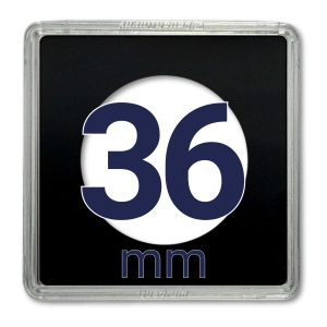Kapsel na monetę QUADRUM 36 mm - 1 szt. Leuchtturm