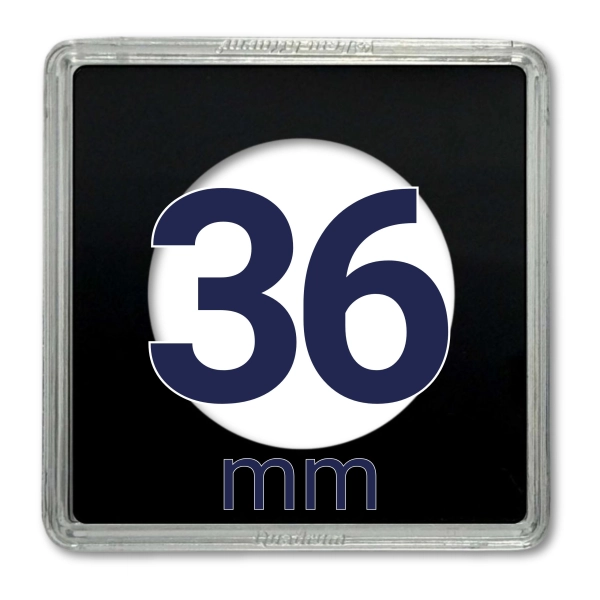 Kapsel na monetę QUADRUM 36 mm - 1 szt. Leuchtturm