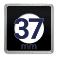Kapsel na monetę QUADRUM 37 mm - 1 szt. Leuchtturm