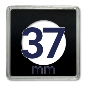 Kapsel na monetę QUADRUM 37 mm - 1 szt. Leuchtturm
