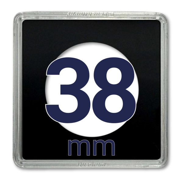 Kapsel na monetę QUADRUM 38 mm - 1 szt. Leuchtturm