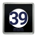 Kapsel na monetę QUADRUM 39 mm - 1 szt. Leuchtturm