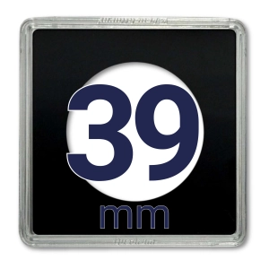 Kapsel na monetę QUADRUM 39 mm - 1 szt. Leuchtturm