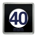 Kapsel na monetę QUADRUM 40 mm - 1 szt. Leuchtturm