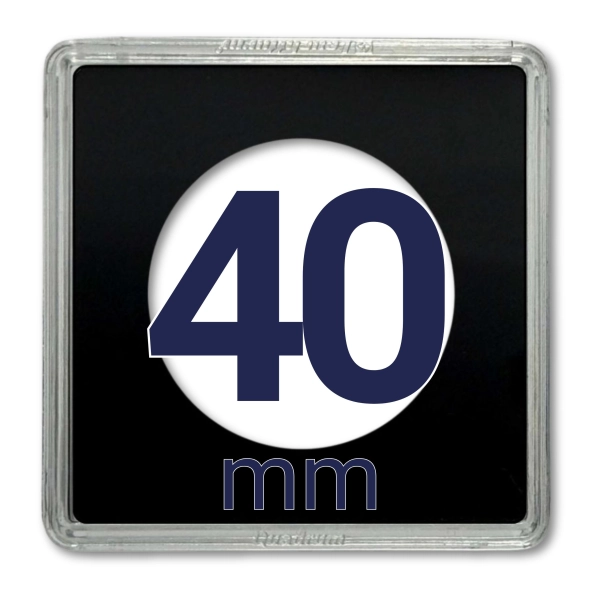 Kapsel na monetę QUADRUM 40 mm - 1 szt. Leuchtturm