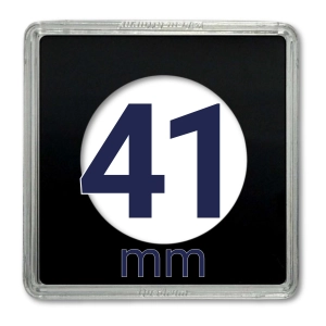 Kapsel na monetę QUADRUM 41 mm - 1 szt. Leuchtturm