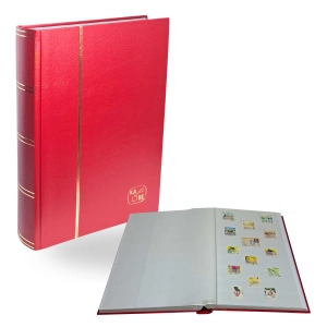 Klaser na znaczki Kabe 60 białe strony czerwona okładka – prestiż w Twojej kolekcji