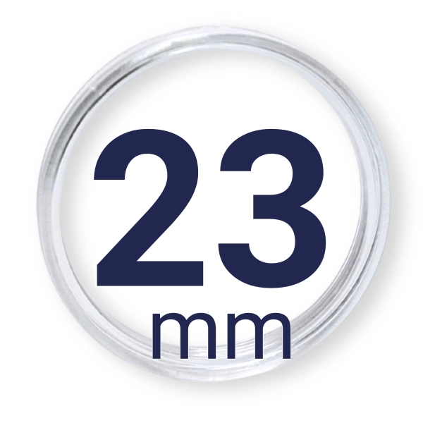 Kapsel na monetę - kapsuła 23mm LEUCHTTURM 1szt