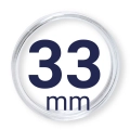 Kapsel na monetę - kapsuła  33mm LEUCHTTURM 1szt
