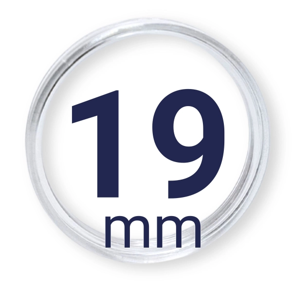 Kapsel na monetę - kapsuła  19mm  LEUCHTTURM 1szt