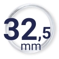 Kapsel na monetę - kapsuła  32.5mm LEUCHTTURM 1szt