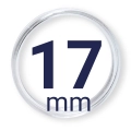 Kapsel na monetę - kapsuła 17mm  LEUCHTTURM 1 szt