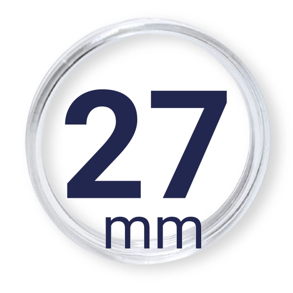Kapsel na monetę - kapsuła 27mm  LEUCHTTURM - 1szt