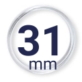 Kapsel na monetę - kapsuła  31mm LEUCHTTURM 1 szt
