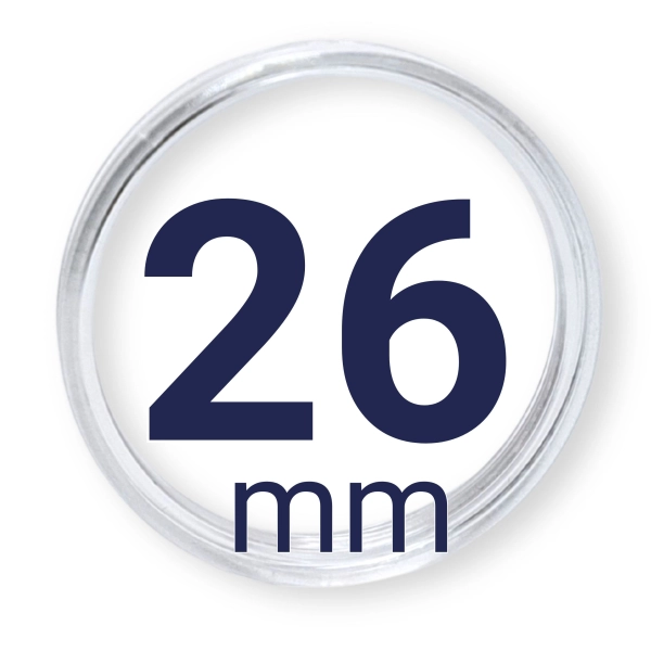 Kapsel na monetę - kapsuła  26mm LEUCHTTURM 1 szt