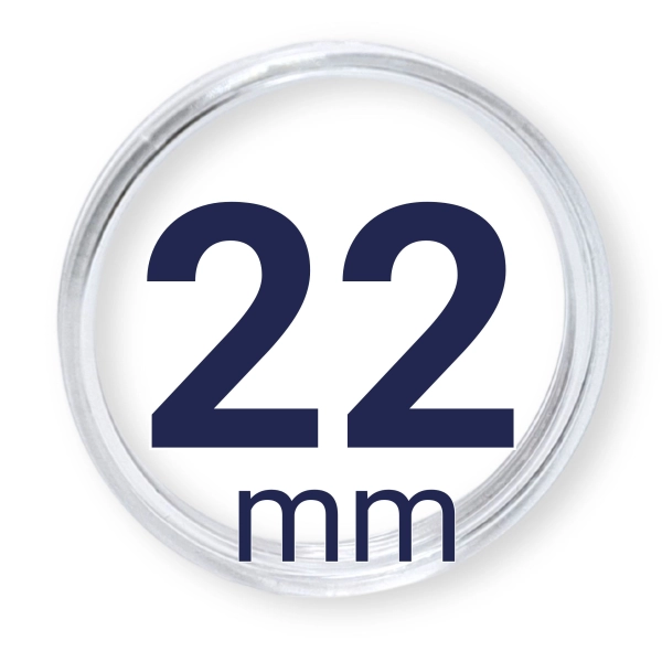 Kapsel na monetę - kapsuła 22mm LEUCHTTURM 1 szt