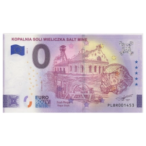 2025 banknot 0 euro - Kopalnia Soli Wieliczka Szyb Regis