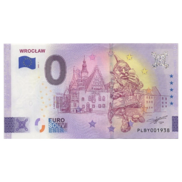 2025 banknot 0 euro - Wrocław