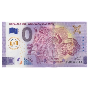 2025 banknot 0 euro - Kopalnia Soli Wieliczka Komora Michałowice Anniversary
