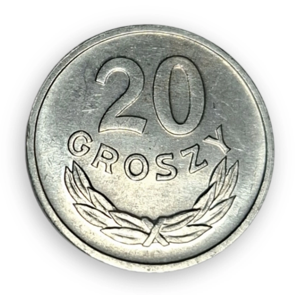20 groszy 1968 moneta obiegowa aluminiowa