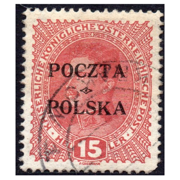 1919 Fi. 35 kasowany Wydanie krakowskie 15h gwarancja Schmutz
