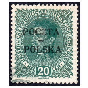 1919 Fi. 36 kasowany Wydanie krakowskie 20h gwarancja Schmutz